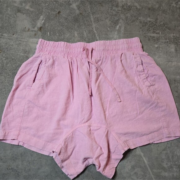 Free People Pants - Free People Need To Escape Linen Blend Light Pink Woman’s Shorts Size M